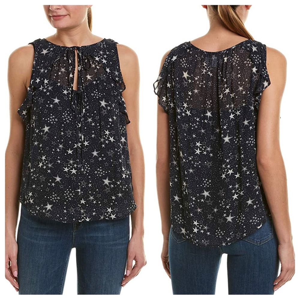 ⭐️ Velvet by Graham & Spencer Lyra Star Print Blouse S